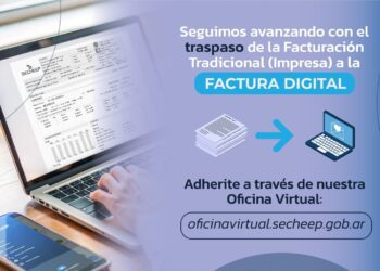 RECUERDAN CÓMO ADHERIRSE A LA FACTURA DIGITAL DE SECHEEP, A TRAVÉS DE LA OFICINA VIRTUAL