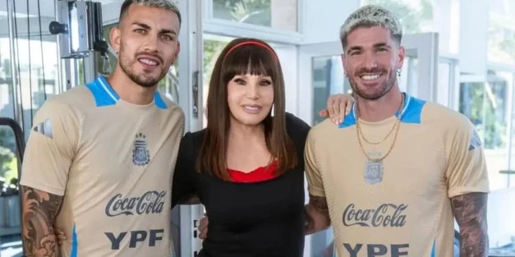 Susana Giménez regresó con todo: grabó un sketch con Rodrigo de Paul y Leandro Paredes.