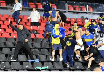 Riquelme intervino para “calmar las aguas” en la tribuna de Boca y estallaron los memes