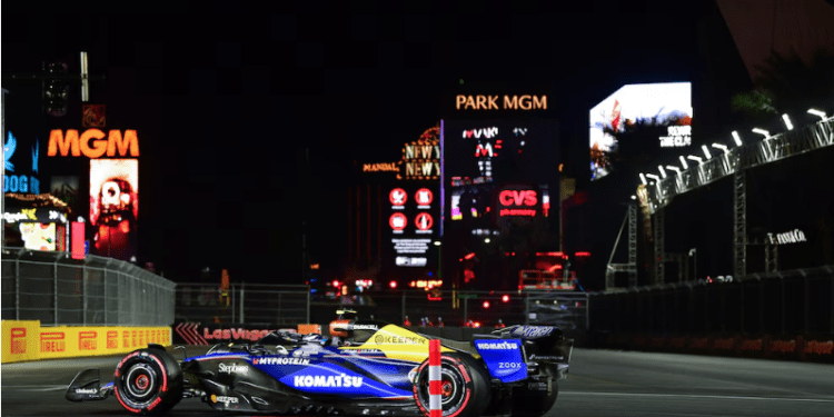 Franco Colapinto finalizó 18° en la segunda práctica libre del GP de Las Vegas de Fórmula 1