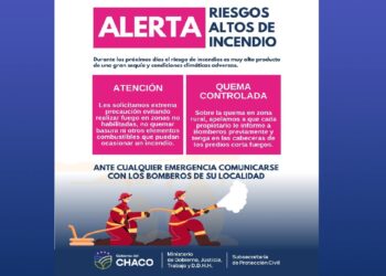 ALERTA POR ALTO RIESGO DE INCENDIOS: RECOMENDACIONES A LA COMUNIDAD PARA EVITARLO