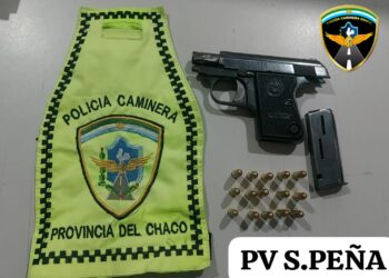 FUE DETENIDO TRAS AMENAZAR CON UN ARMA A SU PAREJA
