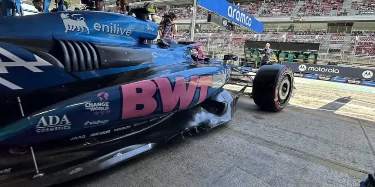 Fuego y preocupación: Colapinto debió abandonar la FP1 del GP de España por problemas en su Alpine