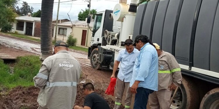 SAMEEP RESTABLECIÓ EL SERVICIO DE CLOACAS EN JUAN JOSÉ CASTELLI