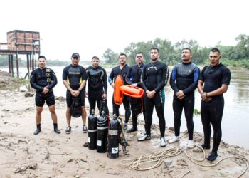 SAMEEP: BUZOS TÁCTICOS REALIZARON TRABAJOS DE MANTENIMIENTO Y LIMPIEZA EN LAS PLANTAS POTABILIZADORAS 1 Y 2