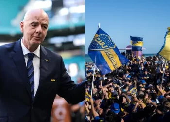 Infantino elogió el banderazo de Boca y le dedicó un posteo: «Me encantó ver cómo los hinchas se adueñaron de Miami Beach».