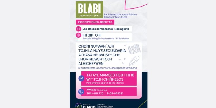 EL SAUZALITO: SIGUEN ABIERTAS LAS INSCRIPCIONES AL BACHILLERATO LIBRE PARA ADULTOS «JOVINO LUNA”