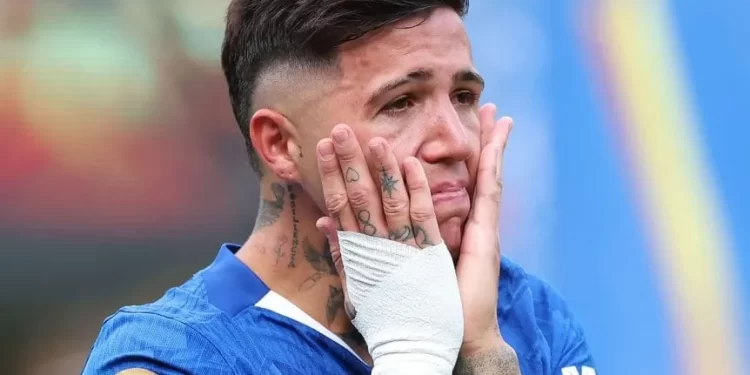 Enzo Fernández celebró el Mundial de Clubes hasta las lágrimas y estiró su tremenda marca en finales