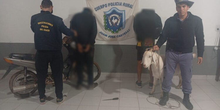 EVITARON EL HURTO DE UN CHIVO EN ZONA RURAL: HAY DOS PERSONAS DETENIDAS
