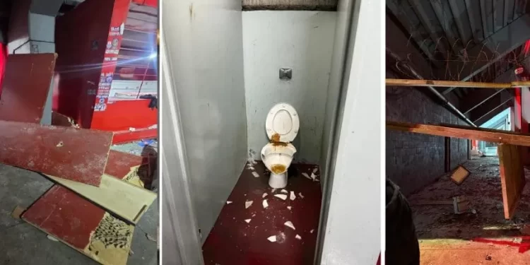 Destrozos, sangre y locura: así quedó el estadio de Independiente tras la barbarie