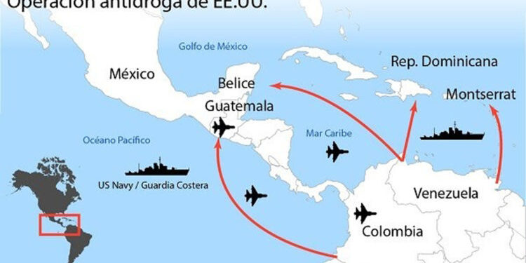 Estados Unidos intensifica su presencia militar en el Caribe para combatir el narcotráfico