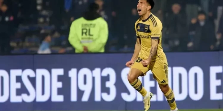 Velasco, «muy contento» después de su primer gol en Boca