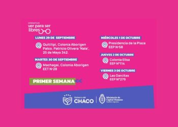 ”VER PARA SER LIBRES”: SE LLEVARÁ A CABO LA TERCERA EDICIÓN DE OPERATIVOS ITINERANTES EN LA PROVINCIA