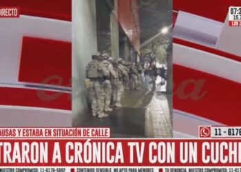 Un hombre armado irrumpió en Crónica TV este lunes 15 de septiembre: hirió a un guardia
