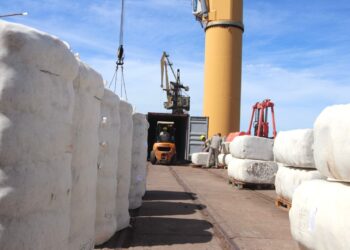 EXPORTACIÓN DE FIBRA DE ALGODÓN CHAQUEÑO DESDE EL PUERTO DE BARRANQUERAS CON DESTINO A VIETNAM