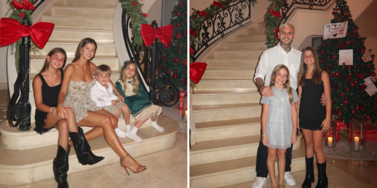 Encuentro y reconciliación: La íntima celebración navideña de la China Suárez y Mauro Icardi junto a sus hijos
