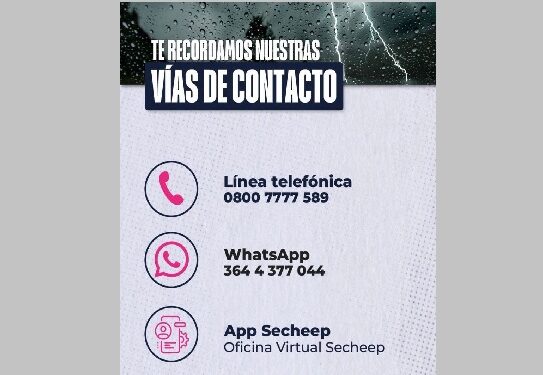 ANTE LAS LLUVIAS, SECHEEP REITERA RECOMENDACIONES PARA PRIORIZAR LA SEGURIDAD