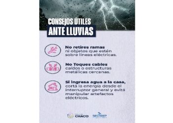 SECHEEP RECOMIENDA EVITAR RIESGOS ELÉCTRICOS DURANTE LAS LLUVIAS Y TORMENTAS