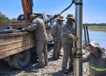 LOS FRENTONES: SAMEEP INSTALÓ UN NUEVO EQUIPO DE BOMBEO PARA REFORZAR EL SERVICIO