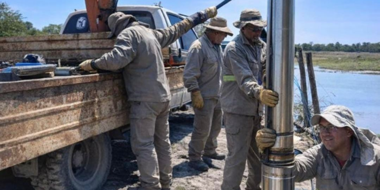 LOS FRENTONES: SAMEEP INSTALÓ UN NUEVO EQUIPO DE BOMBEO PARA REFORZAR EL SERVICIO