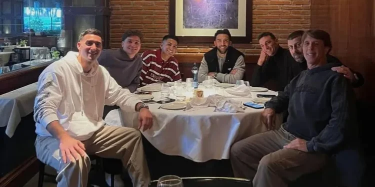 Scaloni se reunió con los jugadores del Atlético de Madrid