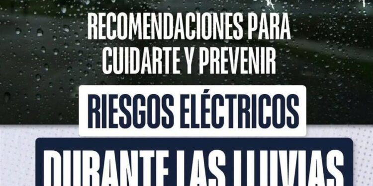 ANTE LAS LLUVIAS, SECHEEP PIDE EXTREMAR CUIDADOS CON LA ELECTRICIDAD