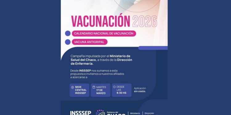 ESTE MARTES: INSSSEP RECIBE LA CAMPAÑA DE VACUNACIÓN 2026
