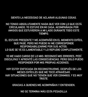 La reacción de Agostina Páez al gesto de mono que hizo su papá: “Qué horror”