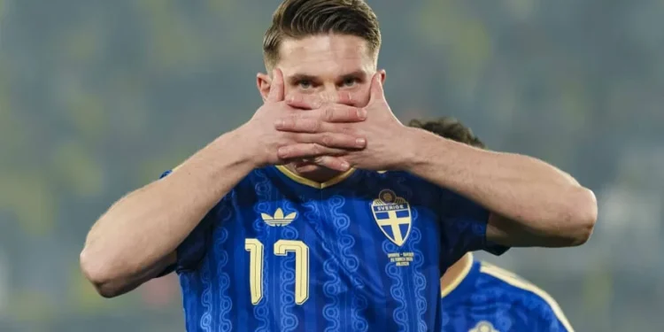 La rompe en el Arsenal, gastó una fortuna en OnlyFans y fue el héroe de Suecia en la clasificación al Mundial