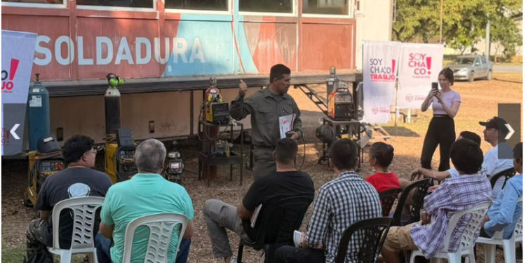 COMENZARON LAS CAPACITACIONES EN OFICIOS A TRAVÉS DE AULAS TALLERES MÓVILES