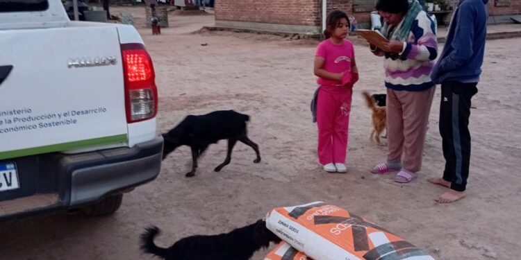 PROGANO LLEVA FORRAJE Y ASISTENCIA VETERINARIA A PRODUCTORES DEL NORTE CHAQUEÑO