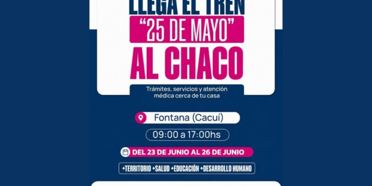 POR RAZONES OPERATIVAS Y CLIMÁTICAS, EL TREN 25 DE MAYO REPROGRAMA SU LLEGADA A FONTANA