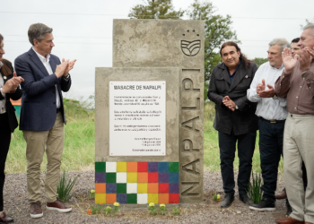 102° ANIVERSARIO DE LA MASACRE DE NAPALPÍ: EL GOBIERNO PROVINCIAL INAUGURÓ UN TÓTEM CONMEMORATIVO Y RATIFICÓ EL COMPROMISO CON LA REPARACIÓN HISTÓRICA