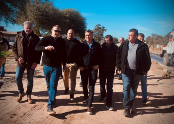 ZDERO CONSTATÓ EL AVANCE DE LA PAVIMENTACIÓN DE LA RUTA PROVINCIAL Nº 9 ENTRE MIRAFLORES Y LAS HACHERAS