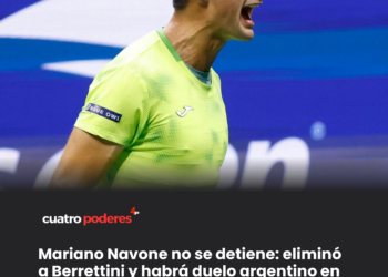 Duelo argentino en Nueva York: Navone eliminó a Berrettini y jugará ante Etcheverry en el US Open
