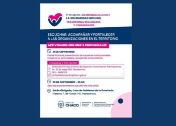 El Gobierno de Chaco busca elegir a la ONG del año: abrió la inscripción con plazos acotados para el sector social