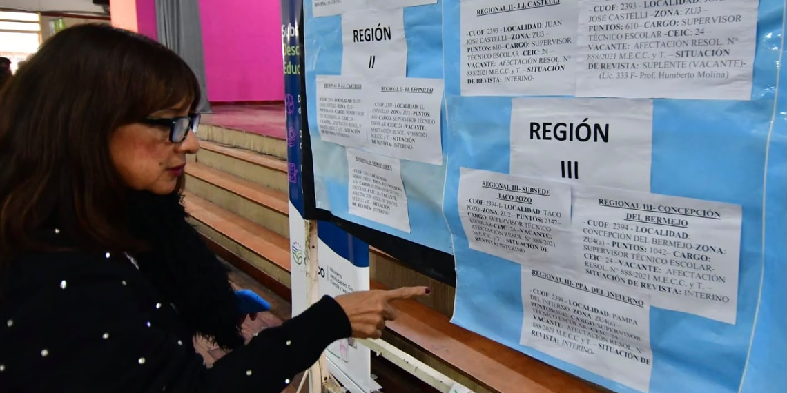 EDUCACIÓN: ESTE LUNES 14 SE REALIZARÁ EL ACTO DE OFRECIMIENTO DE CARGOS PARA SUPERVISORES