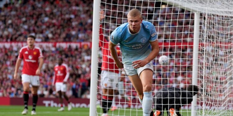 Papelón arbitral en la Premier League: reconocieron que el gol de Haaland a Manchester United fue ilegítimo y le dieron