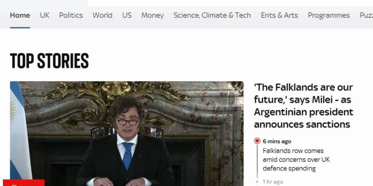 Petróleo, Trump y duras dudas militares: la prensa británica reaccionó a la cadena nacional de Milei por Malvinas